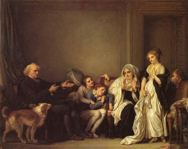 Jean-Baptiste Greuze A Visit to the Priest china oil painting image